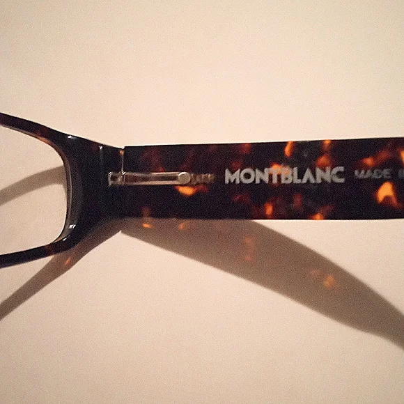 MONTBLANC MB106 303 Unisex Shinny Brown Tortoise Authentic Eyeglasses Frames - Picture 9 of 11